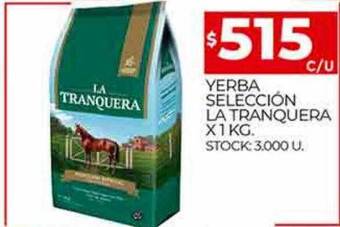 Supermercados DIA Yerba selección la tranquera oferta