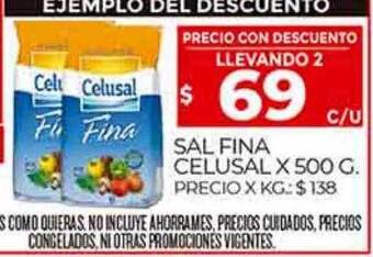 Supermercados DIA Sal fina celusal oferta