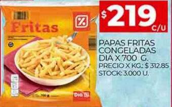 Supermercados DIA Papas fritas congeladas dia oferta