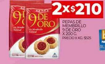 Supermercados DIA Pepas de membrillo 9 de oro oferta