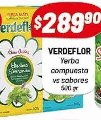 Almacor Verdeflor yerba compuesta vs sabores oferta