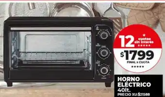 Supermayorista Vital Horno eléctrico 40lt oferta