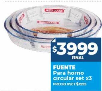 Supermayorista Vital Fuente para horno circular set oferta