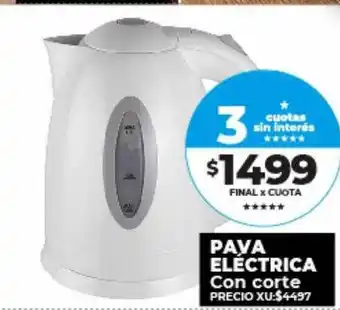Supermayorista Vital Pava eléctrica con corte oferta