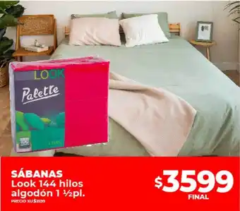 Supermayorista Vital Sábanas look 144 hilos algodón 1 1 2 pl oferta