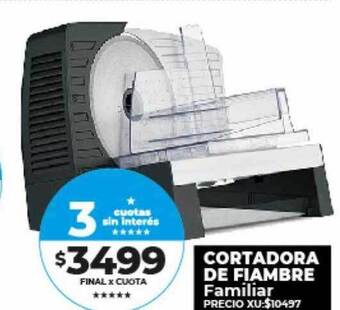 Supermayorista Vital Cortadora de fiambre familiar oferta