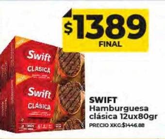 Supermayorista Vital Swift hamburguesa clásica oferta