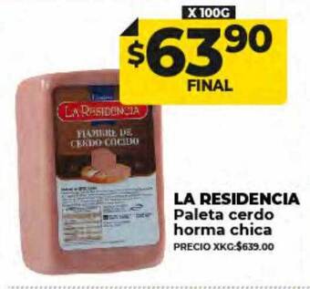 Supermayorista Vital La residencia paleta cerdo horma chica oferta