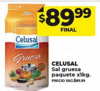 Supermayorista Vital Celusal sal gruesa paquete oferta