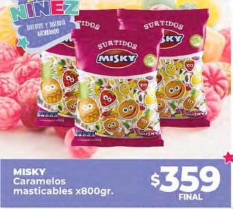 Supermayorista Vital Misky caramelos masticables oferta