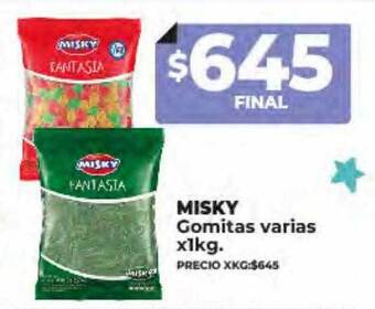 Supermayorista Vital Misky gomitas varias oferta