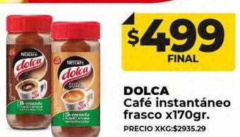 Supermayorista Vital Dolca café instantáneo frasco oferta