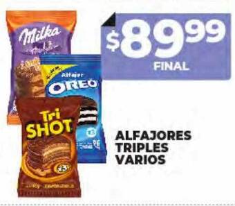 Supermayorista Vital Alfajores triples varios oferta