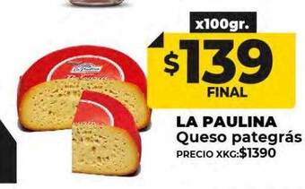 Supermayorista Vital La paulina queso pategrás oferta