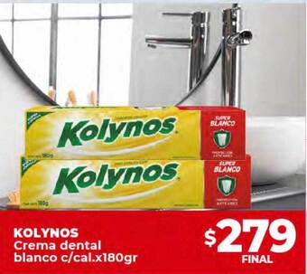 Supermayorista Vital Kolynos crema dental blanco c cal oferta
