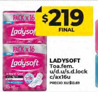 Supermayorista Vital Ladysoft toa. fem. u d.u s.d. lock c a oferta