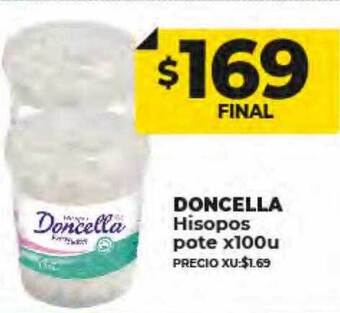 Supermayorista Vital Doncella hisopos pote oferta