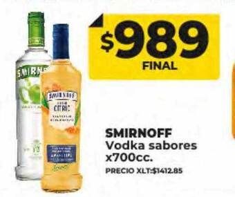 Supermayorista Vital Smirnoff vodka sabores oferta