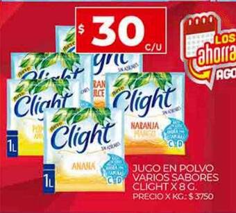 Supermercados DIA Jugo en polvo varios sabores clight oferta