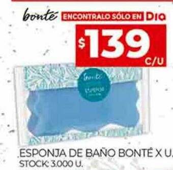 Supermercados DIA Esponja de baño bonté oferta