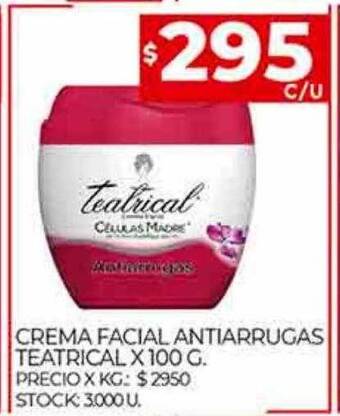 Supermercados DIA Crema facial antiarrugas teatrical oferta