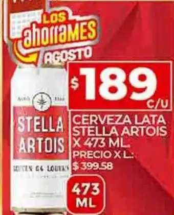 Supermercados DIA Cerveza lata stella artois oferta