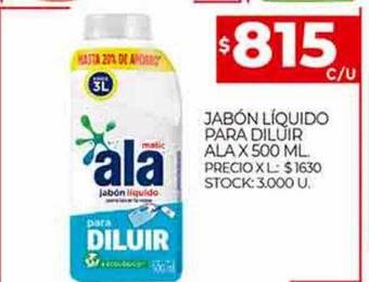 Supermercados DIA Jabón líquido para diluir ala oferta