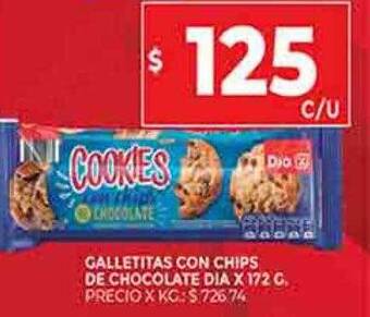 Supermercados DIA Galletitas con chips de chocolate dia oferta
