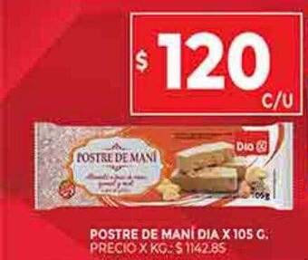 Supermercados DIA Postre de mani dia oferta