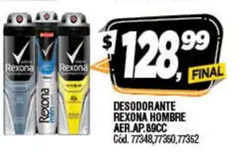 Supermercados Yaguar Rexona Desodorante Hombre Aer.Ap 89cc oferta