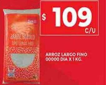 Supermercados DIA Arroz largo fino 00000 dia oferta