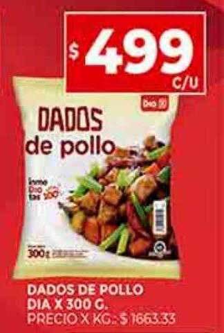 Supermercados DIA Dados de pollo dia oferta