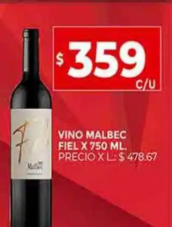 Supermercados DIA Vino malbec fiel oferta