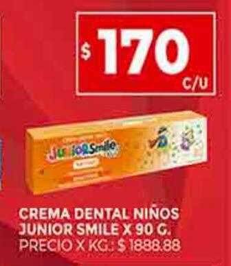 Supermercados DIA Crema dental niños junior smile oferta