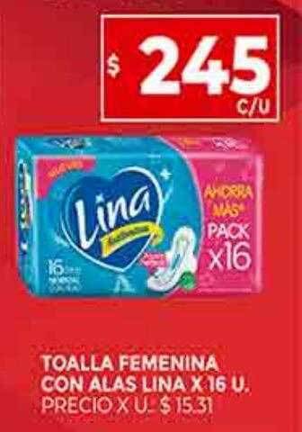 Supermercados DIA Toalla femenina con alas lina oferta