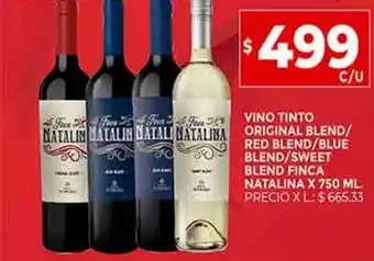 Supermercados DIA Vino tinto original blend red blend blue blend sweet blend finca natalina oferta