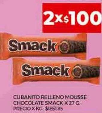 Supermercados DIA Cubanito relleno mousse chocolate smack oferta