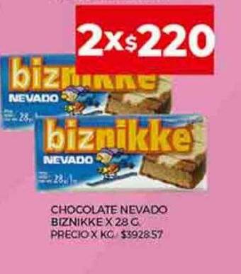 Supermercados DIA Chocolate nevado biznikke oferta