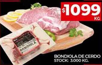 Supermercados DIA Bondiola de cerdo oferta
