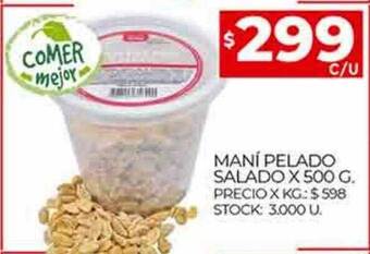 Supermercados DIA Maní pelado salado oferta