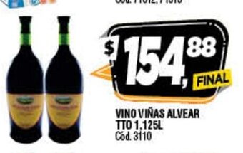 Supermercados Yaguar Vino Viñas Alvear TTO 1.125L oferta