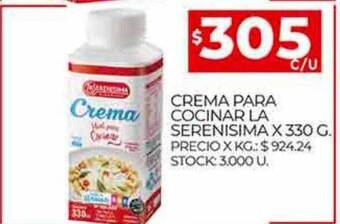 Supermercados DIA Crema para cocinar la serenisima oferta