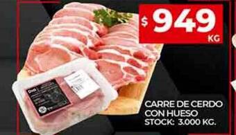 Supermercados DIA Carre de cerdo con hueso oferta