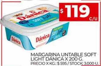 Supermercados DIA Margarina untable soft light dánica oferta