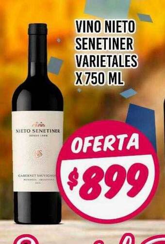 Supermercados Zeta Vino nieto senetiner varietales oferta