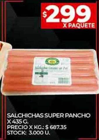 Supermercados DIA Salchichas super pancho oferta