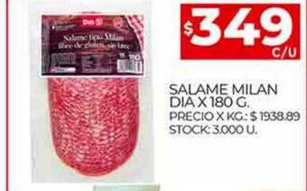 Supermercados DIA Salame milan dia oferta