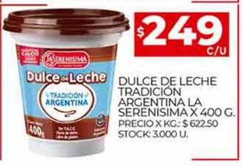 Supermercados DIA Dulce de leche tradición argentina la serenisima oferta