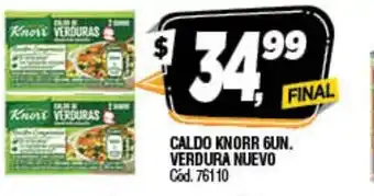 Supermercados Yaguar Knorr Caldo 6un Verdura Nuevo oferta