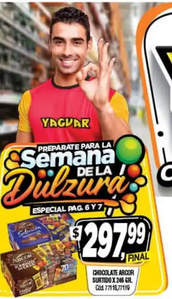 Supermercados Yaguar Chocolate Arcor Surtido x 246gr oferta